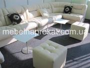 Аренда бежевых диванов (044) 599-10-29_диван белы,  черный Киев