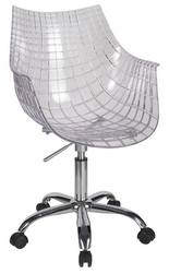 Офисное кресло Кристи,  прозрачный акрил