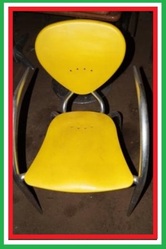 Пластиковые стулья дизайнерские б/у Simphony МВ Италия алюминиевый кар