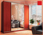 Шкафы-купе KOMANDOR стандартные и на заказ, любой размер, качество!!!